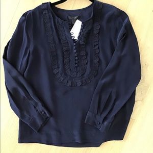 NWT JCrew 100% Silk Top